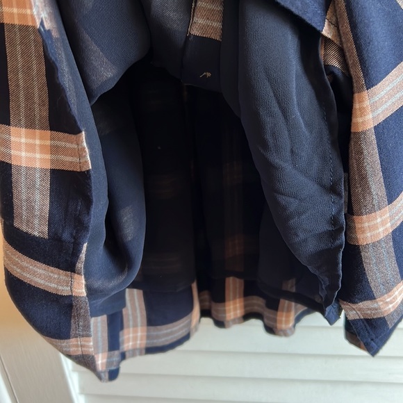 American Eagle Fall Plaid V-neck Sundress Small - Picture 4 of 8